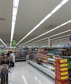 HyVee Grocery Store Lighting Upgrade in aisles