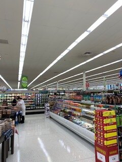 HyVee Grocery Store Lighting Upgrade in aisles