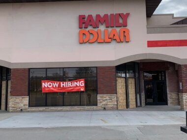 Family Dollar Sign Installation