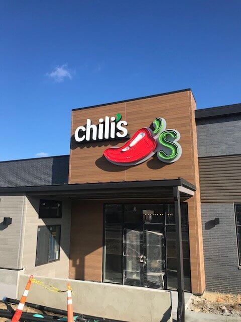 Chili's Restaurant Sign Installation