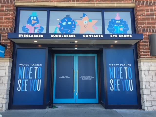 Warby Parker signs