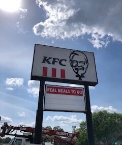 KFC Restaurant Sign Installation