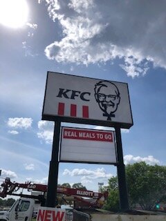 KFC Restaurant Sign Installation