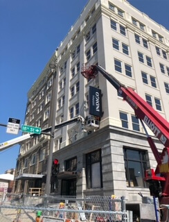 Indigo Hotel Sign Installation