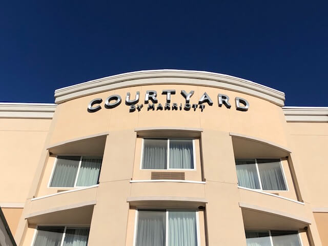 Courtyard by Marriott Hotel Sign Installation