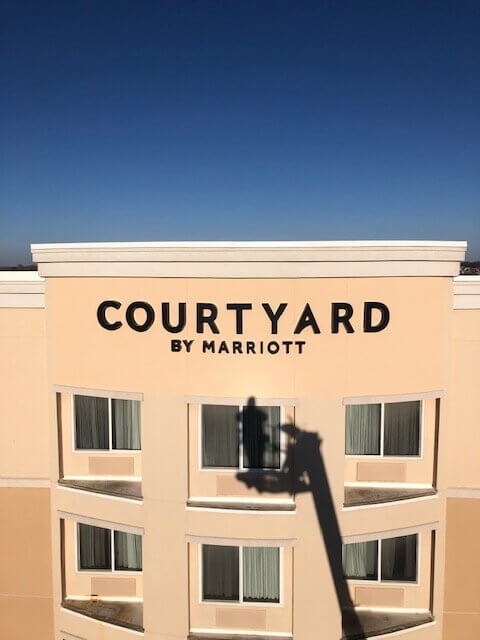 Courtyard by Marriott Hotel Sign Installation