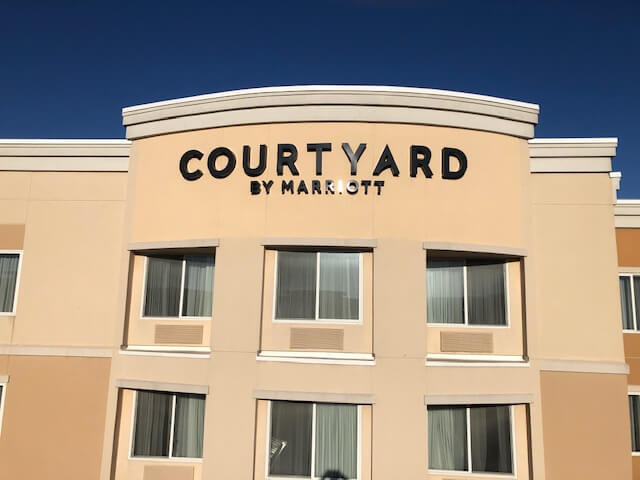 Courtyard by Marriott Hotel Sign Installation