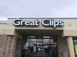 Great Clips Sign Installation