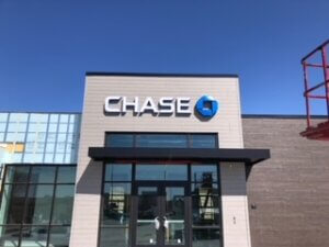 Chase Bank Sign Installation