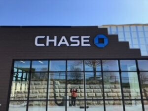 Chase Bank Sign Installation